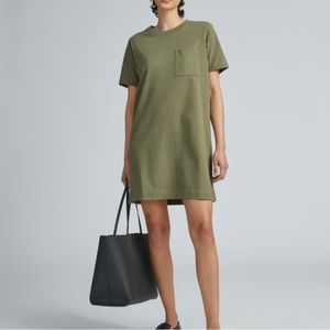 Madewell olive shirt dress